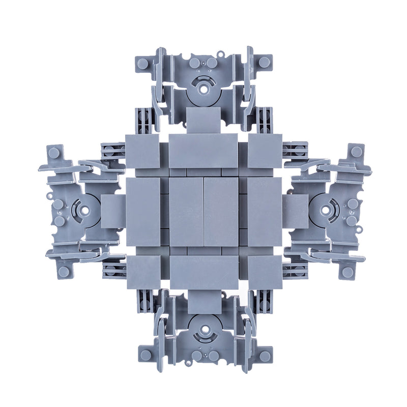 182Pcs DIY Train Tracks Building Blocks Railroad Tracks for Train DIY Bricks Toy enginediyshop