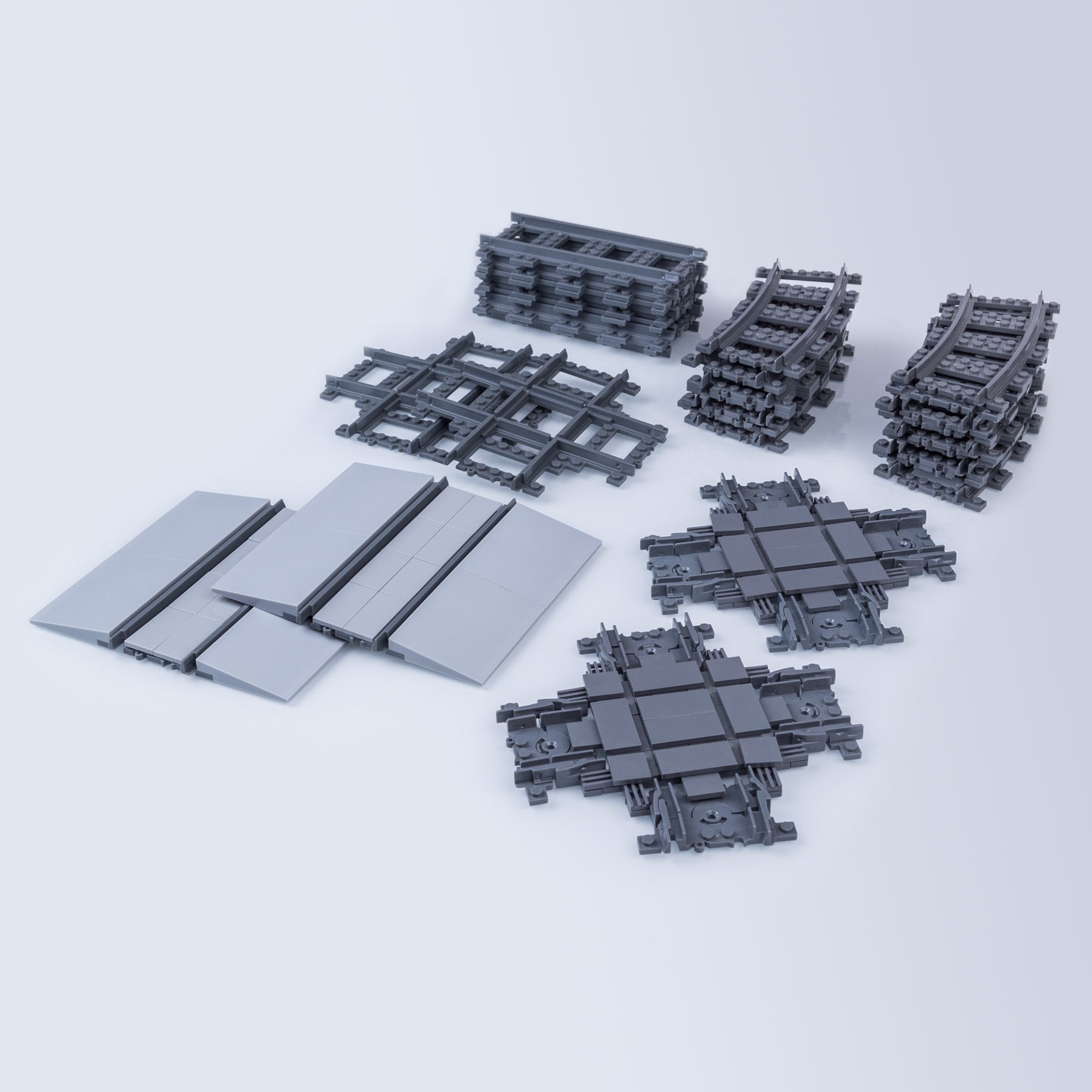 182Pcs DIY Train Tracks Building Blocks Railroad Tracks for Train DIY ...