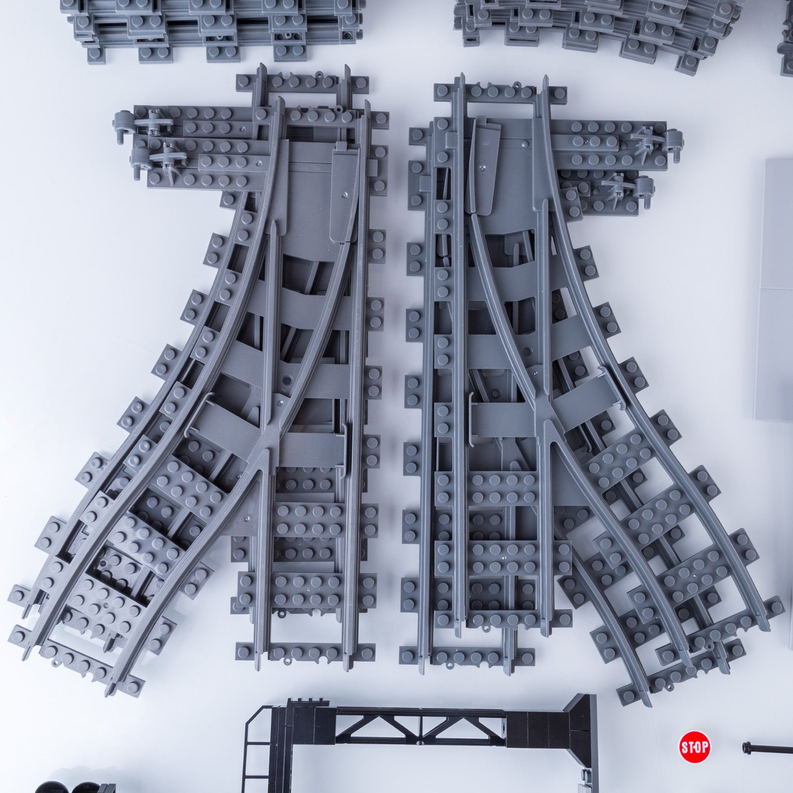 170Pcs DIY Train Tracks Building Blocks Railroad Tracks for Train ...