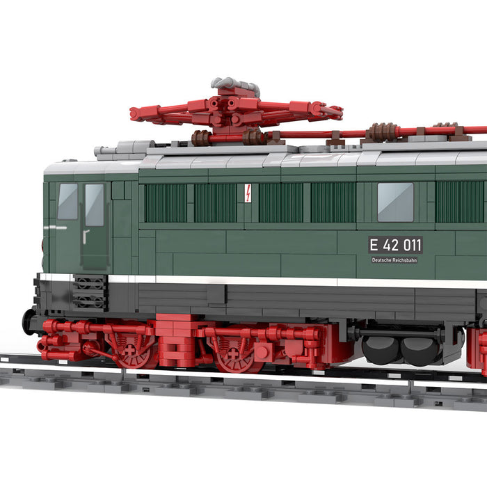 MOC-133607 Electric Locomotive E42 (Holzroller) Model Building Blocks Set (Speed Control Dynamic Version/1375PCS) enginediyshop
