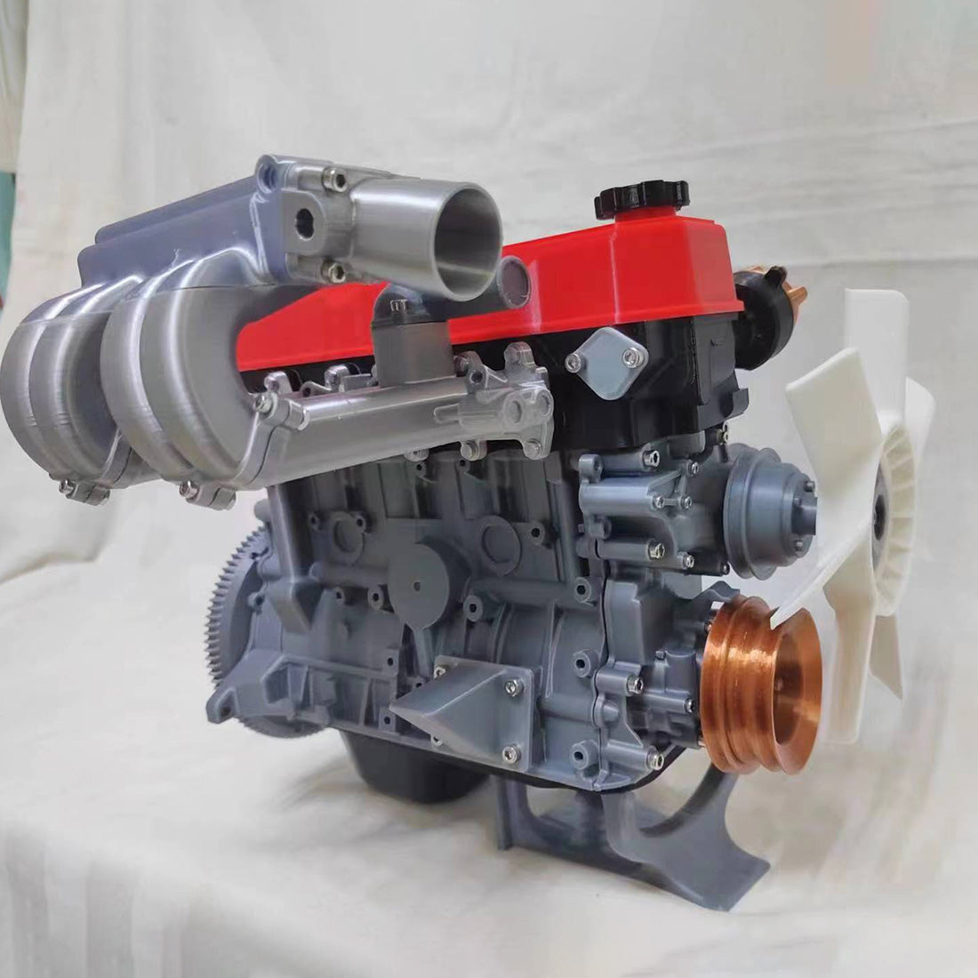 MY MODEL 1/6 Scale R22 Inline Four-cylinder Engine Functional & Detachable FDM 3D Printed Engine Model Toy (Assembled Version) enginediyshop