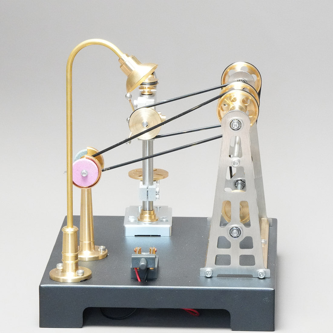 RETROL SE-03 DIY Steam Engine Model Kit with Generator & Light, 38 PCS Educational Mechanical Building Set