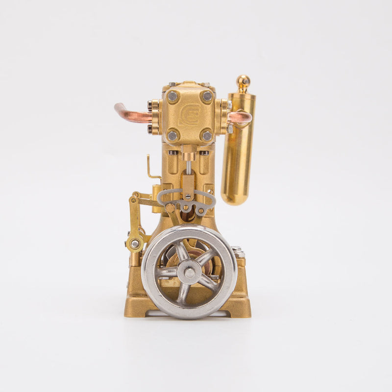 RW-L2 Mini Inline Double Cylinder Reciprocating Steam Engine Model for 70-130cm Steamships (Forward and Reverse Rotation/Without Boiler) enginediyshop