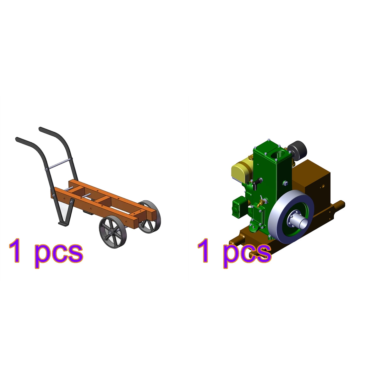 RETROL & OKMO L-D Miniature Single-Cylinder 4-Stroke Stationary Gasoline Engine Model 100th Anniversary Edition enginediyshop