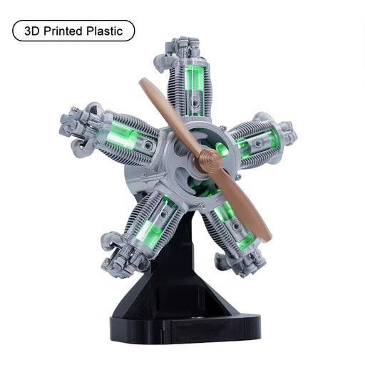 ENJOMOR 3D Printed Radial Five-Cylinder Engine Model Kit-100+PCS enginediyshop
