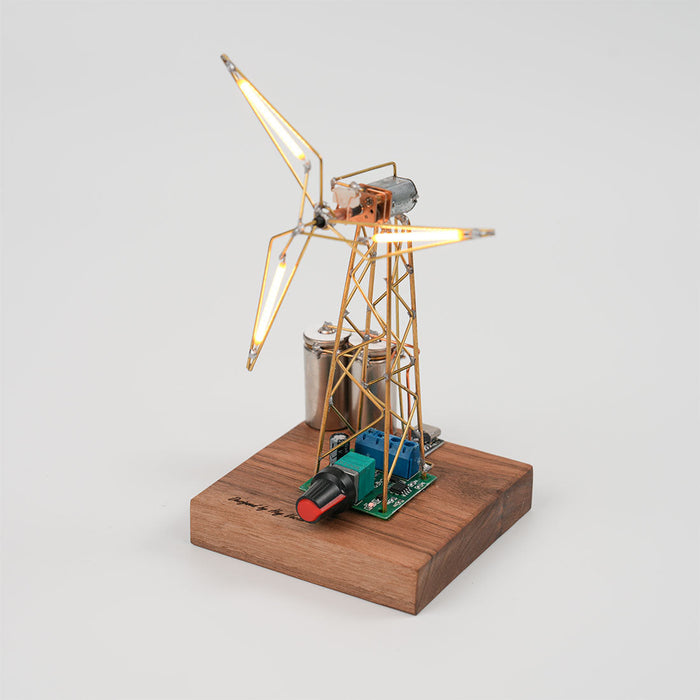 PUNKBUILD Industrial Style Metal Wire Windmill Lamp DIY Kit enginediyshop