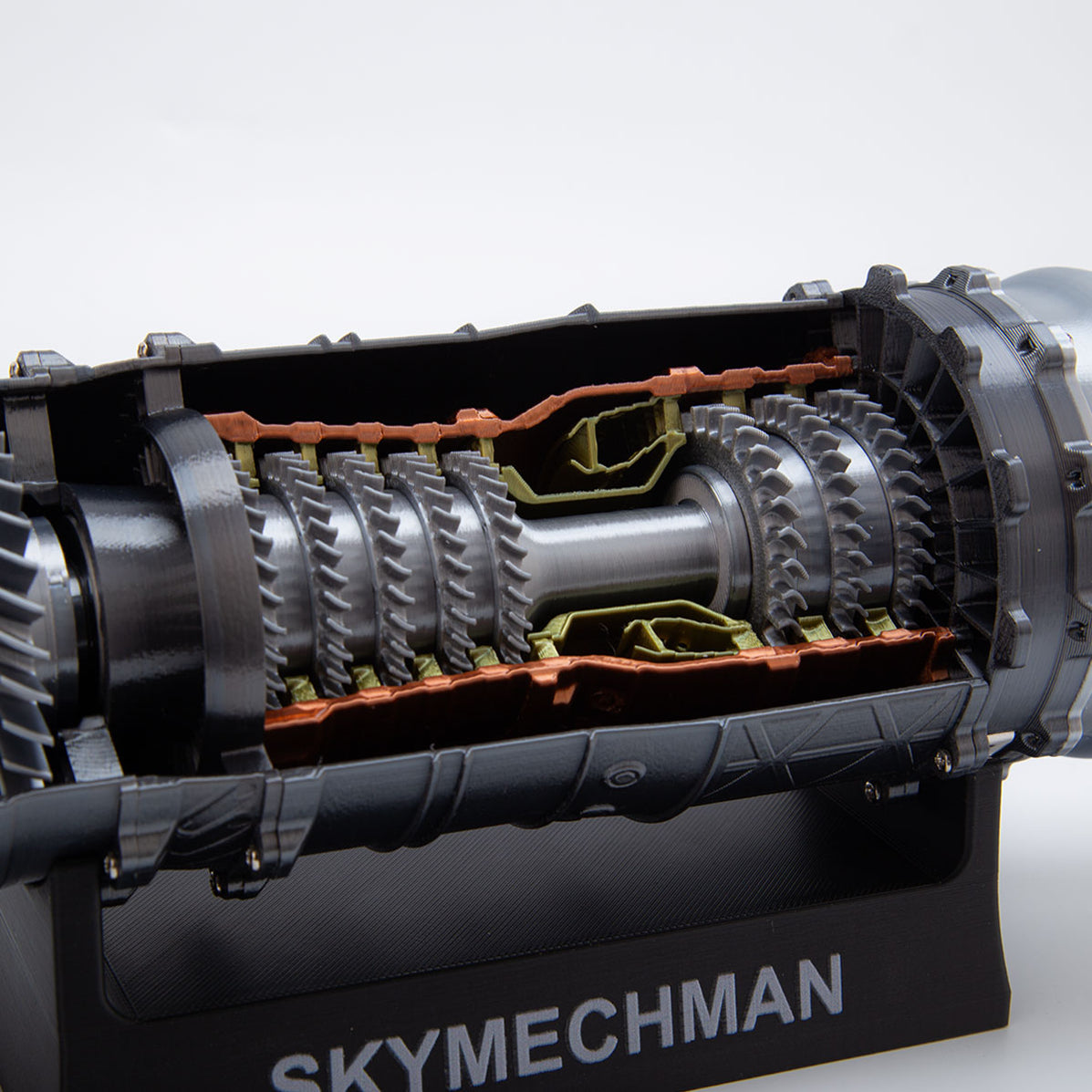 Machine Engine Functional SKYMECHMAN 1/18 Scale 3D Printed WS-15 Functional Turbofan Engine Mode ...