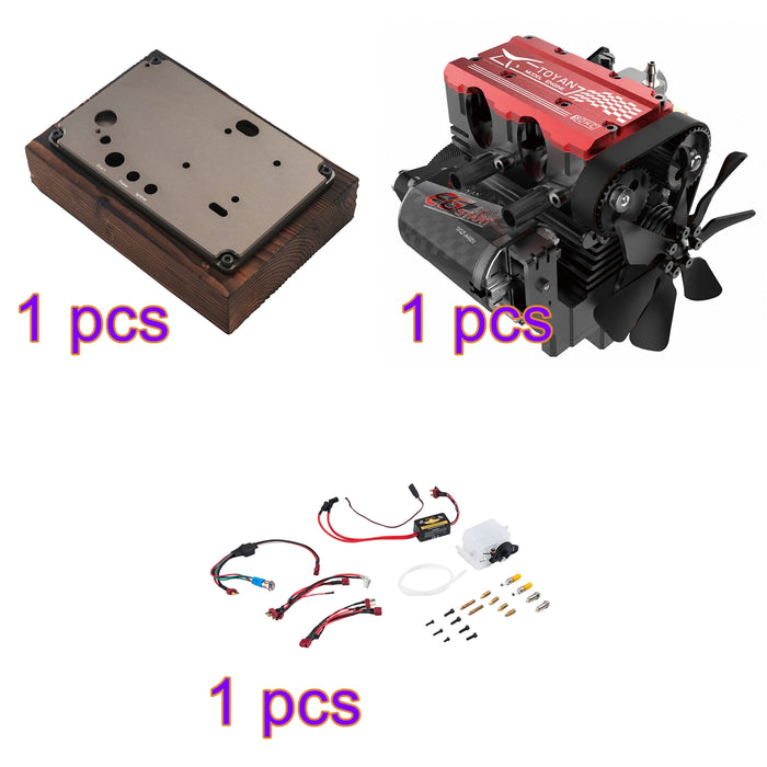 TOYAN FS-L200GC 7cc Mini Inline Twin-Cylinder 4-Stroke Air-Cooled Gasoline L2 Engine Kit – KIT Version