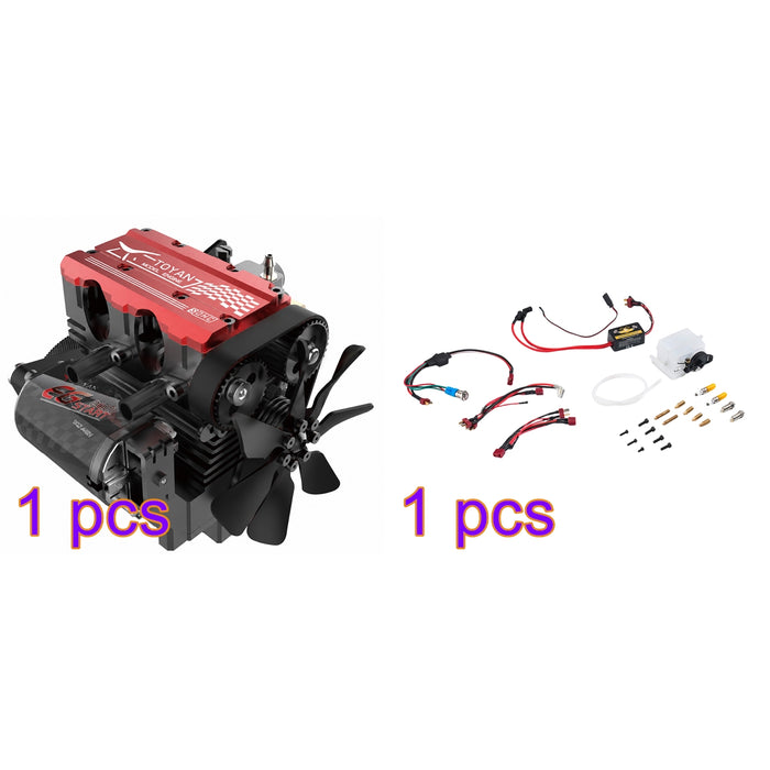 TOYAN FS-L200GC 7cc Mini Inline Twin-Cylinder 4-Stroke Air-Cooled Gasoline L2 Engine Kit – KIT Version