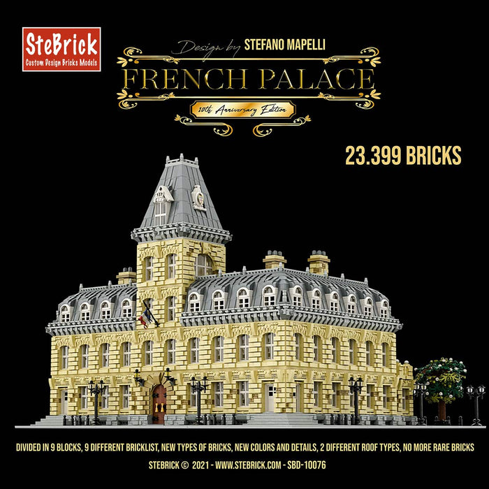 MOC-70573  French Palace 10th Anniversary Edition  French Palace V2.0 Bricks DIY Building Block Small Particle Model（23399PCS) enginediyshop