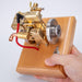 Mini 1.6cc Water-cooled Single-cylinder 4-stroke Gasoline Engine Internal Combustion Engine Model with Wooden Base enginediyshop