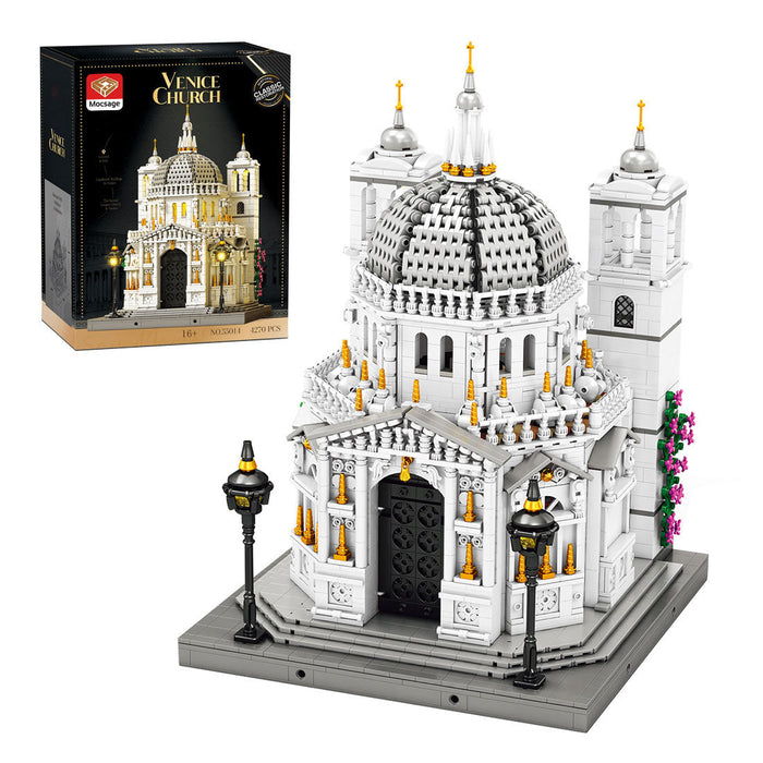 Mocsage 1/180 Scale Venetian Church Building Blocks Set-4277PCS enginediyshop