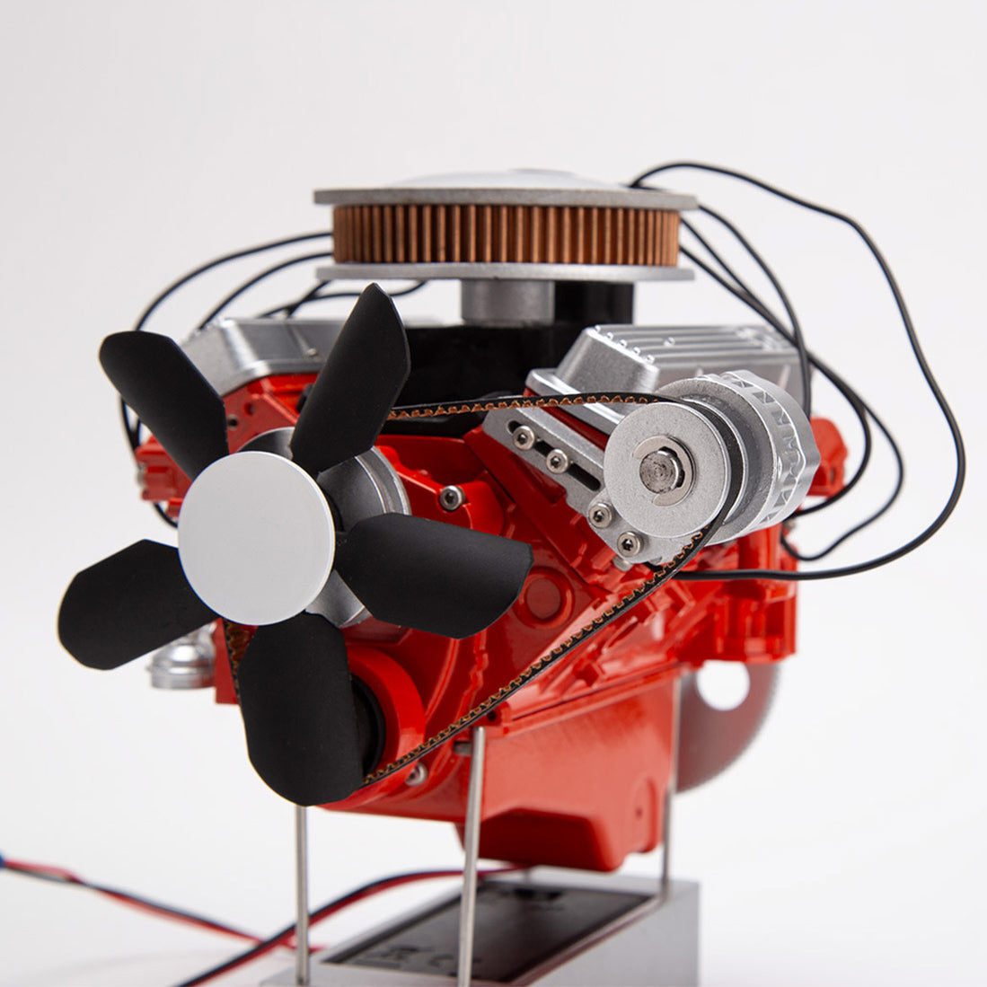 Car Engine Buildable ENJOMOR V8 Internal Combustion Engine Model Kit 1/6 Scale Working 3D-P ...