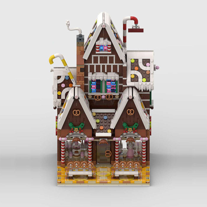MOC-199764 Winter Village Pastry Shop Christmas Building Blocks Set (1904PCS) enginediyshop