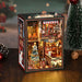 Christmas Shop 3D Wooden DIY Miniature House Kit, Creative Holiday Desktop Decor, Unique Christmas Gift (264PCS) enginediyshop