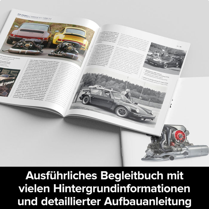 1/3 Scale DIY Turbo Engine Model Kit - Electric Motorized Horizontal Opposed 6-Cylinder with Working Turbocharger, STEM Educational Display Toy enginediyshop