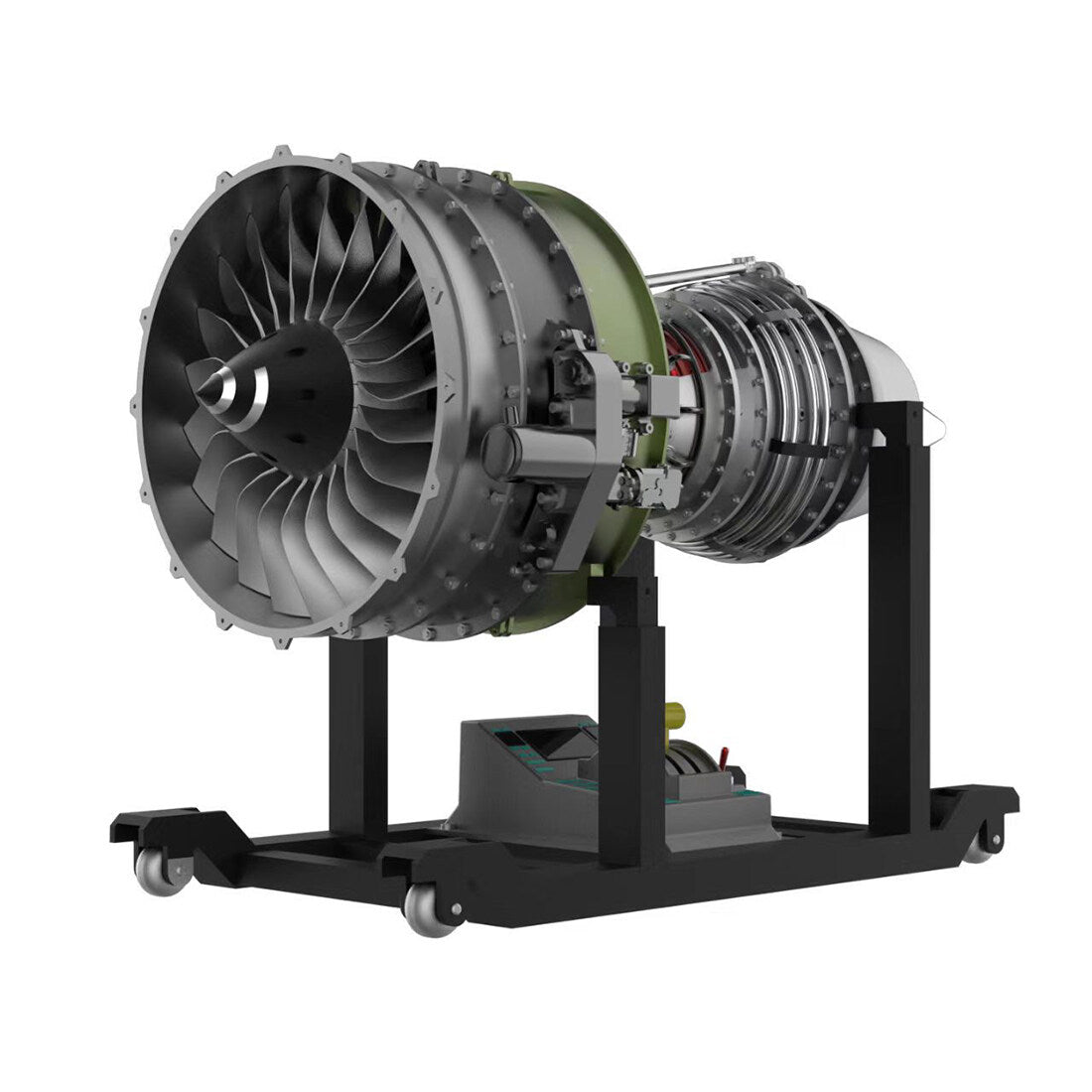 Kit di Modellismo Motore Turboventola Biflusso Meccanico TECHING: Costruisci il Tuo Motore Turboventola per Aerei con più di 1000 Pezzi.