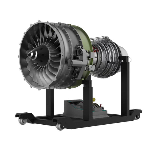 Kit de modelo de Motor Turbofan de Duplo Eixo Mecânico TECHING - Construa seu próprio Motor Turbofan a Jato de Aeronave 1000+ Peças