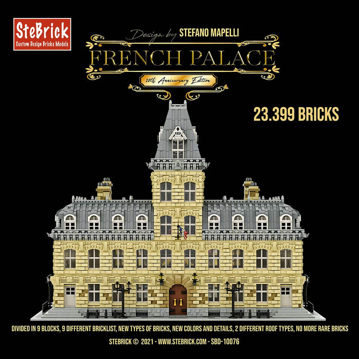 MOC-70573  French Palace 10th Anniversary Edition  French Palace V2.0 Bricks DIY Building Block Small Particle Model（23399PCS) enginediyshop