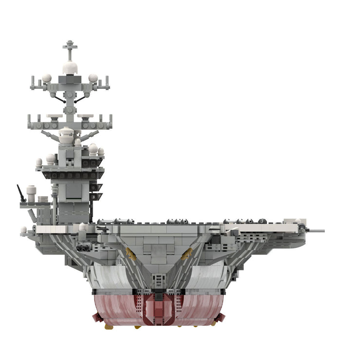 MOC-192566 1/300 Scale Gerald R-FOD | Nuclear-Powered U.S. Aircraft Carrier Building Blocks Set—6354PCS enginediyshop