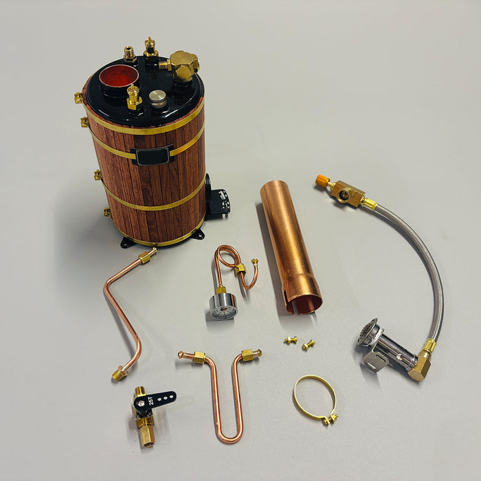 RW-B2 Vertical 500mL Copper Boiler Steam Boiler Model For Boat enginediyshop