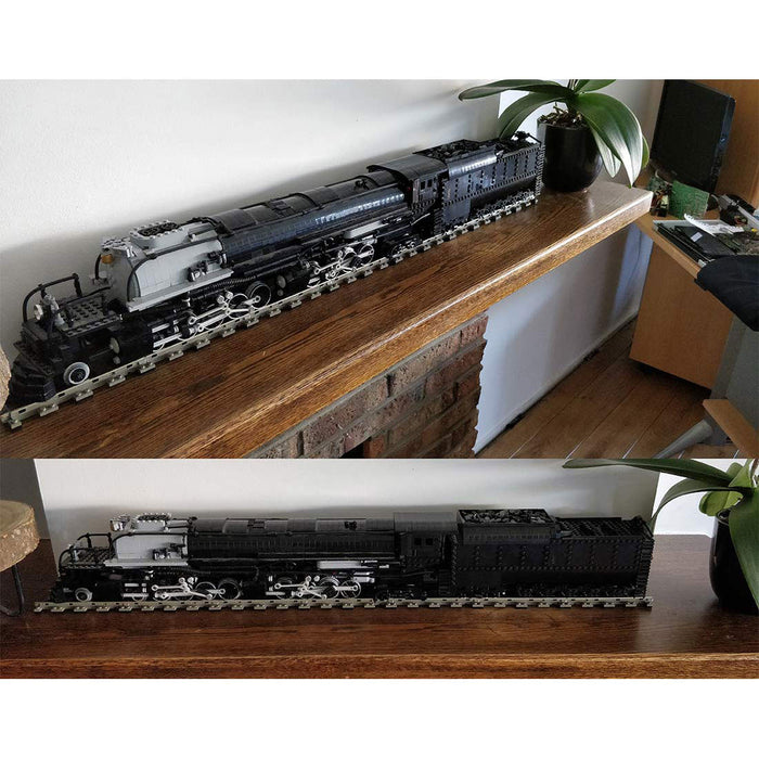 MOC-89126 1/40 4014 Big Boy Dynamic RC Train Model Building Blocks Set (3200pcs+/Black) enginediyshop