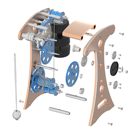 TECHING Galileo Pendeluhr Modellbausatz, der funktioniert - 91 Teile 2