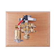 1.6cc Mini SAM Hit and Miss Four-stroke Vertical Gas Engine Internal Combustion Engine Model with Flying Ball Speed Limiter - Enginediyshop