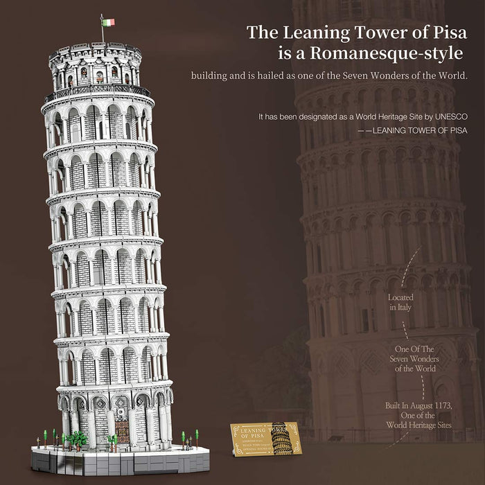MOC-Italian Famous Landmark Tower Building Blocks Set (7652PCS) enginediyshop