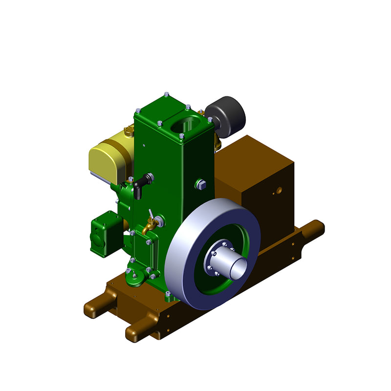 RETROL & OKMO L-D Miniature Single-Cylinder 4-Stroke Stationary Gasoline Engine Model 100th Anniversary Edition enginediyshop