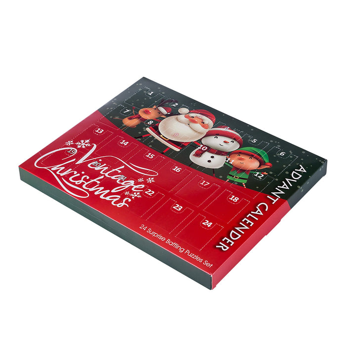 Advent Calendar Brain Teaser Adventskalender 24Pcs Christmas Gift Metal Brain Teasers Puzzle Toys for Adults and Kids enginediyshop