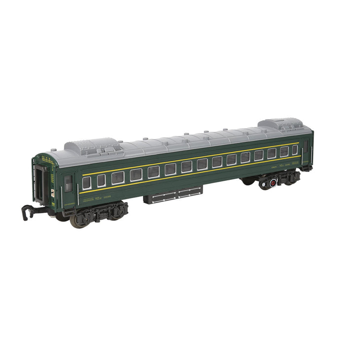 Electric RC Christmas Train Set Model with Carriage and Long Track, Gift for Boys and Girls (Model 62904B/Remote-Control Version) enginediyshop