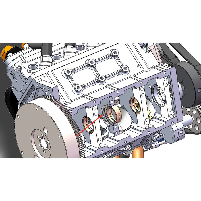 CISON LS-52 V8 Engine Model Kit – 1/5 Scale Working 4-Stroke Gasoline Internal Combustion Engine