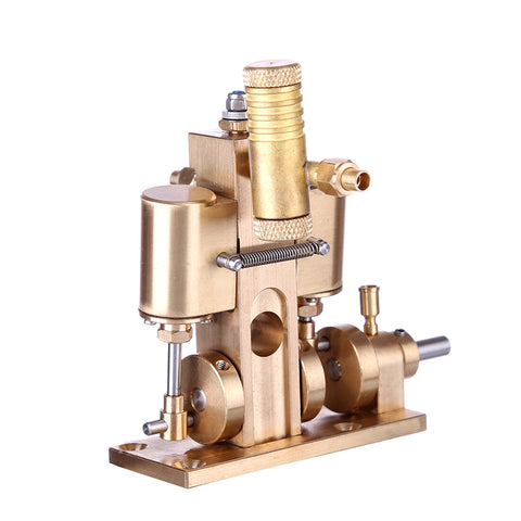 Miniatur-Dampfmaschinenmodell aus reinem Kupfer ohne Kessel, kreatives Geschenkset, Spielzeugmodell einer Dampfmaschine.