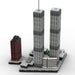 Mocsage 1/2000 Scale World Trade Center (1973-2001) Micro Parts Building Blocks Set (982PCS) enginediyshop