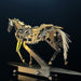 3D Metal Mechanical Horse Model DIY Dynamic Creature Assembly Sculpture with Precision Transmission Structure Powered Model Art Installation Display Kit-300+PCS enginediyshop