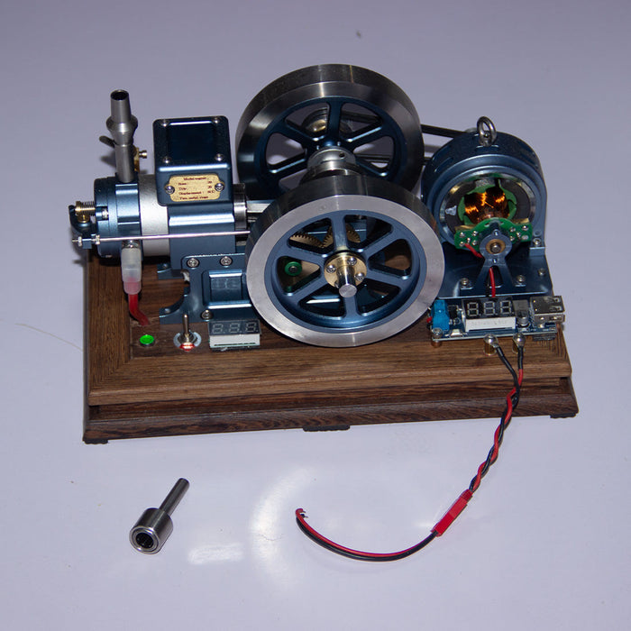 ENJOMOR Vintage Horizontal 4-Stroke Gas Engine Model enginediyshop