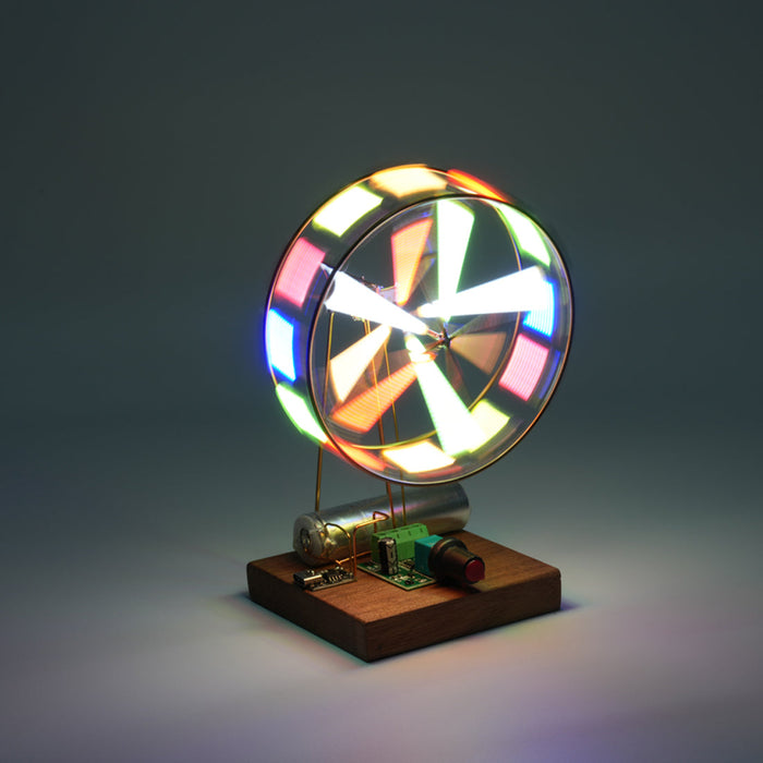 Rotating Colorful Ferris Wheel DIY Kit (Manual Soldering) enginediyshop