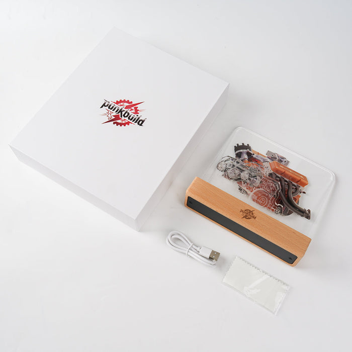 Punkbuild  Engine Night Light Acrylic LED Lamp enginediyshop