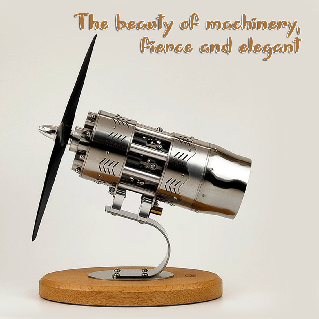 16-Cylinder Swash Plate Stirling Engine Model Aircraft Mechanical Engi ...