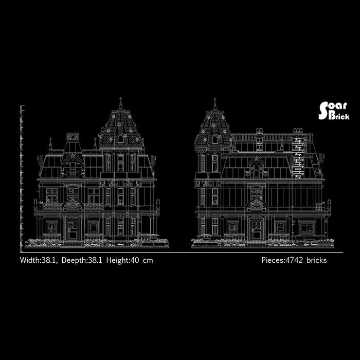 Classic Victorian Residence European Town House Building Blocks Set-4772PCS enginediyshop