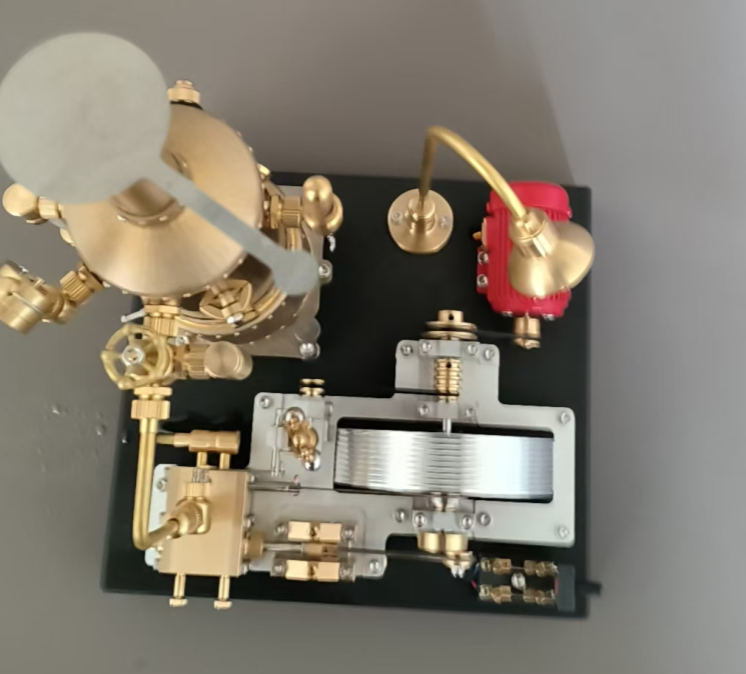 RETROL SE-03 DIY Steam Engine Model Kit with Generator & Light Educational Mechanical Building Set(38 PCS )