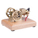 Mini 1.6cc Water-cooled Single-cylinder 4-stroke Gasoline Engine Internal Combustion Engine Model with Wooden Base enginediyshop