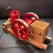 RETROL & OKMO B02 Hit and Miss Engine Model Retro Miniature Horizontal Single-Cylinder 4-Stroke Gasoline Engine enginediyshop