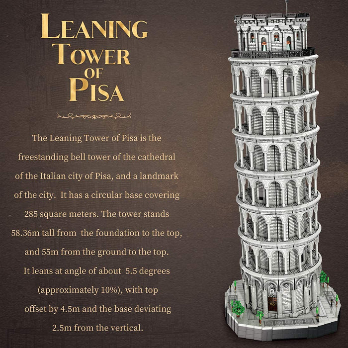 MOC-Italian Famous Landmark Tower Building Blocks Set (7652PCS) enginediyshop