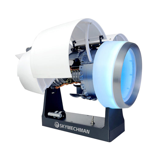 SKYMECHMAN 1/24 Scale A38X Turbofan Engine Model Kit - 3D Printed Resin Simulation Engine with Variable Speed, DIY Assembly Nacelle - Desktop Display for Mechanical Science enginediyshop