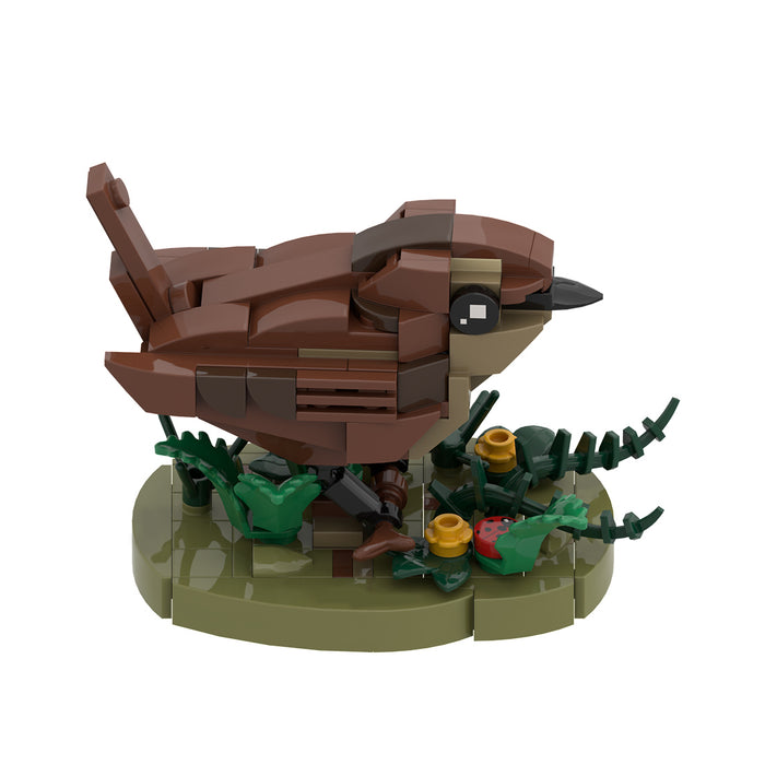 MOC-244558 Nature-Themed Wren Bird Building Blocks Set(153PCS)