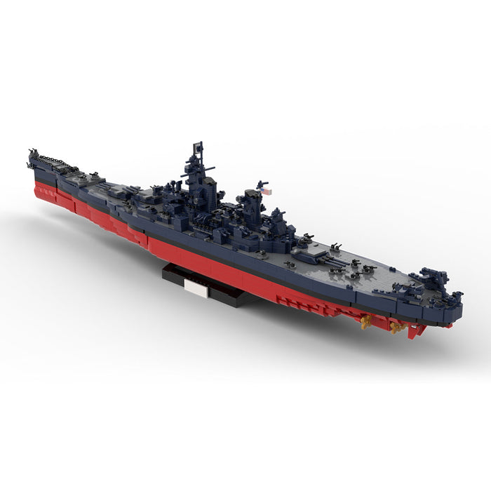 MOC 1/300 Scale USS New Jersey BB-62  WWII Artillery Warship kit-3734PCS enginediyshop