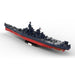 MOC 1/300 Scale USS New Jersey BB-62  WWII Artillery Warship kit-3734PCS enginediyshop