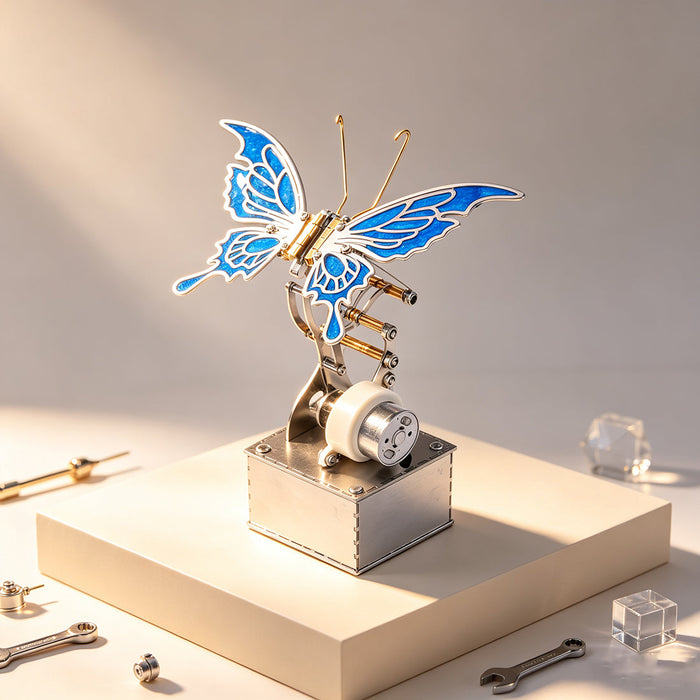 Punkbuild Mechanical Butterfly Stainless Steel DIY  Model Kit enginediyshop